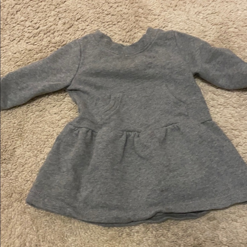 Grey sweat shirt dress